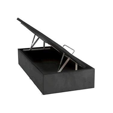 Imagem de Base Baú Phy Camurça Cinza Solteiro (88x188x39) - Ortobom