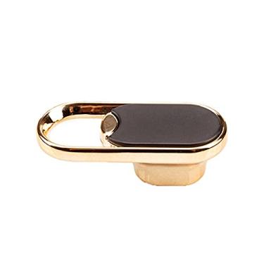Imagem de Puxador de armário puxadores de móveis 4 peças alça de polegar alça de guarda-roupa inferior de plástico para armário de banheiro simples e elegante ouro preto