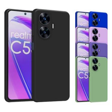 Imagem de Capa Capinha Case Compatível Realme C55 Silicone Aveludada Com Proteção De Câmera [NOBRE STORE] (VERMELHO)