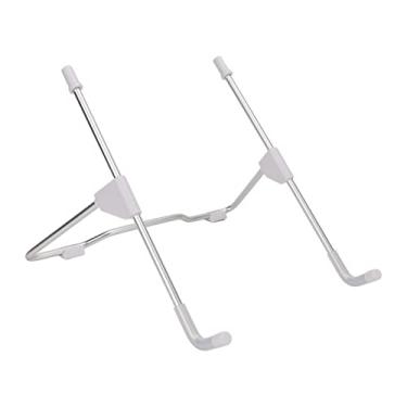 Imagem de Suporte Para Tablet MOUMOUTEN, Suporte Dobrável Em Liga De Alumínio Para Aviação Suporte Multifuncional Para Dissipação De Calor Largura Compatível Para Mesa De Laptop Antiderrapante(BRANCO)