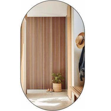 Imagem de Espelho Decorativo Orgânico 60cmx35cm E07, Moderno Luxo Sala Quarto Banheiro Incolor