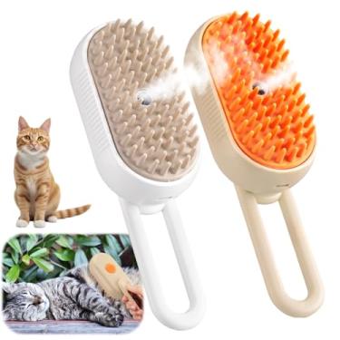 Imagem de Yoande Escova multifuncional 3 em 1: vapor, descamação e massagem para gatos e cães (dobrável)