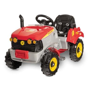 Imagem de Calesita - TRACAMP VERMELHO - carrinho trator de guiar e pedalar
