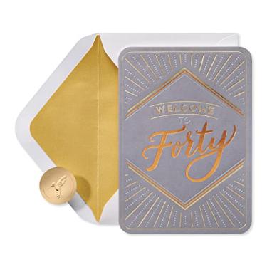 Imagem de Papyrus Cartão de aniversário de 40 anos (Quarenta fica bem em você)