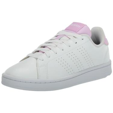 Imagem de adidas Sapatos femininos Advantage, Branco/Branco/Lilás, 5.5