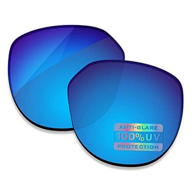 Imagem de Bowyer Lentes de reposição polarizadas para óculos de sol Oakley Latch Key L OO9394 55 mm - Espelhado azul surf