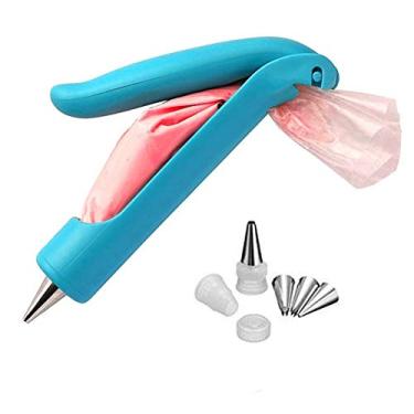 Imagem de Conjunto de canetas para decoração de confeitaria com pontas de bico para bolo de fondant açúcar artesanato