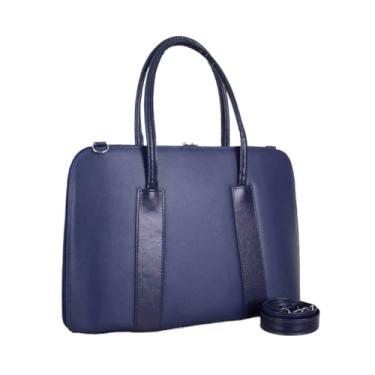 Imagem de Bolsa Pasta Para Notebook Feminina Executiva Grande Até 15.6 Polegadas (Prada Azul)