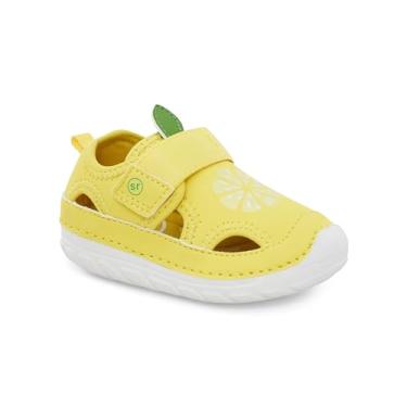 Imagem de Stride Rite Sandália casual para bebês e meninas, Amarelo limão, 4.5 Infant