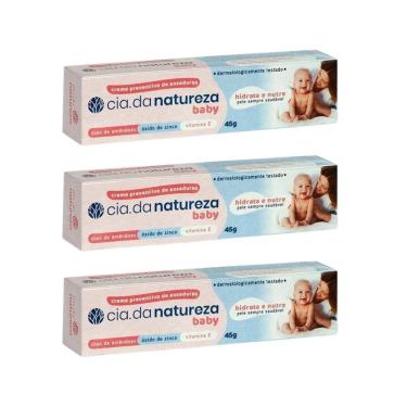 Imagem de Creme Para Assaduras Cia Da Natureza Baby 45G - Kit Com 3Un