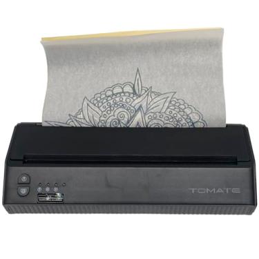 Imagem de Impressora Térmica Portátil para Decalque de Tatuagem com Interface USB Conexão Android IOS e Windows