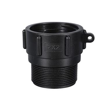 Imagem de Acessórios para tanque de água, adaptador de tanque IBC Tote de 5 cm adaptador de transferência para conector de encaixe de mangueira de jardim (S60 x 15 rosca grossa para G2")