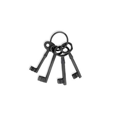 Imagem de Peça Decorativa Molho de Chaves em Ferro Preto 23cm XY0167 BTC