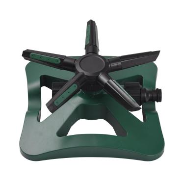 Imagem de LANRU Aspersores para quintal, 1 pacote com rotação de 360°, irrigador automático de água para gramado, 5 braços, sistema de resfriamento externo ajustável, sistema de irrigação para jardim, jardim,