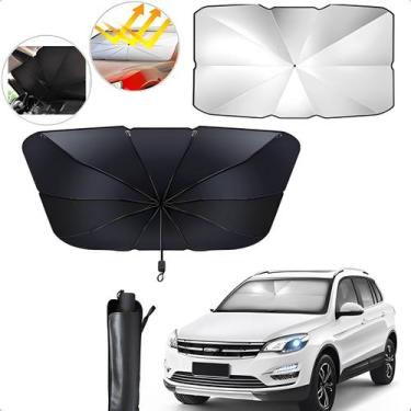 Imagem de Protetor Solar DobrávelGuarda Chuva Isolante Térmico Parabrisa Carro -