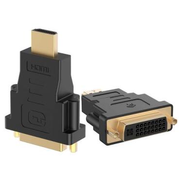 Imagem de Adaptador DVI HDMI conector Bi Direcional com contatos banhados para m