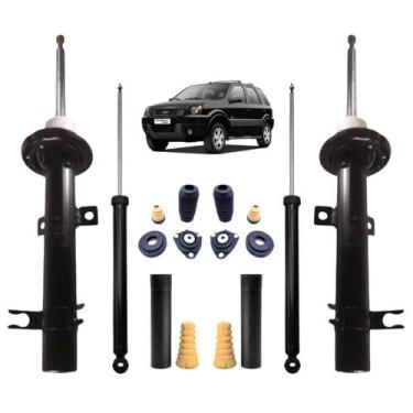 Imagem de Kit Batente Dianteiro/Traseiro + 4 Amortecedor Monroe For Ecosport 200