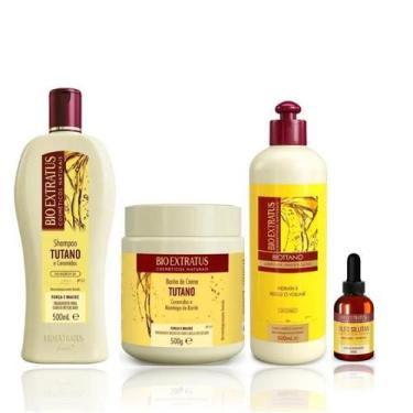 Imagem de Bio Extratus Tutano Shampoo 500ml+Mácara 500g+Umidificador de Cachos 5