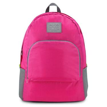 Imagem de Mochila Dobrável Para Viagem Estampa Lisa Jacki Design Fúcsia