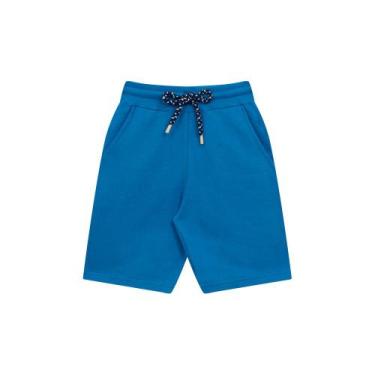 Imagem de Bermuda Básica Infantil Menino Com Bolso Em Moletom E Cadarço Funciona