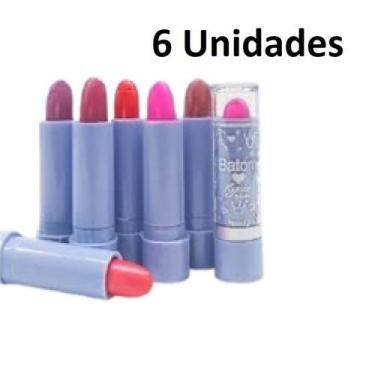 Imagem de Kit 6 Batons Bastão Cremoso Princesa Infantil Kyràv - Kyrav
