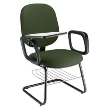 Imagem de Cadeira Universitária com prancheta para Escolas Linha Uno Verde - Des