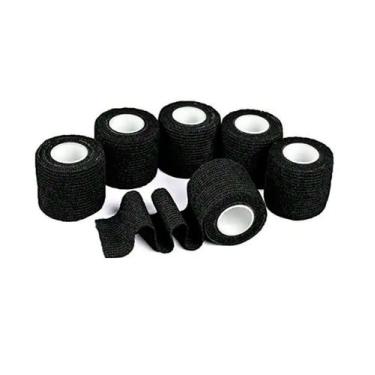 Imagem de Fita Elástica Bandagem Esportiva Alto Rendimento Kit 6 Unidades  - Est