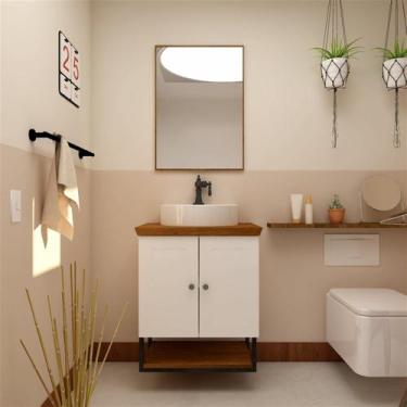 Imagem de Gabinete para Banheiro 2 Portas 60cm Nórdic - Mazzu