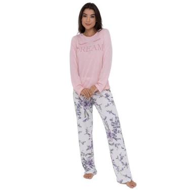 Imagem de Pijama Feminino Longo Pellin 210143 Dream Floral, Rosa, M