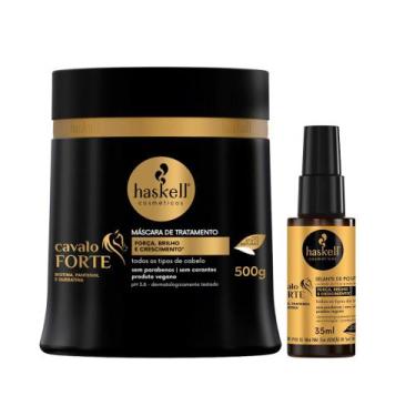 Imagem de Kit Cavalo Forte 1 Máscara 500ml 1 Selante de pontas 35ml Haskell
