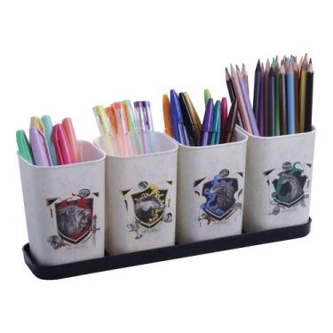 Imagem de Porta Lápis Caneta Kit Organizador Harry Potter - Plasútil Indústria e