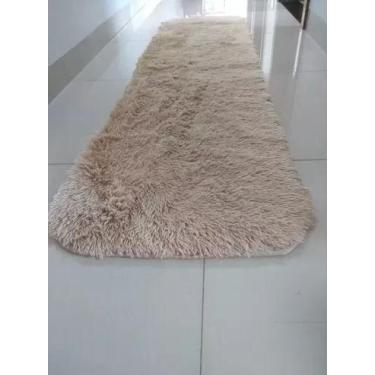 Imagem de Tapete Passadeira Peluda Felpuda Macia Para Sala Corredor Beira de Cam