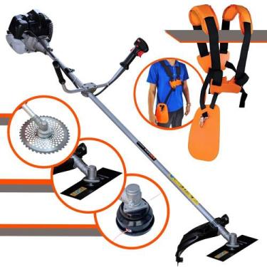 Imagem de Máquina de Cortar Grama À Gasolina Anmax CG430-B Motor 2T 43cc 1,7HP 1