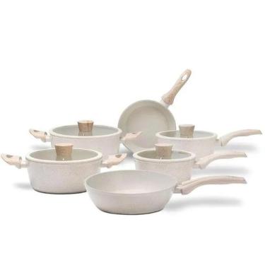 Imagem de Conjunto de panelas 6 peças sirius com indução ceramico - brinox, Vani