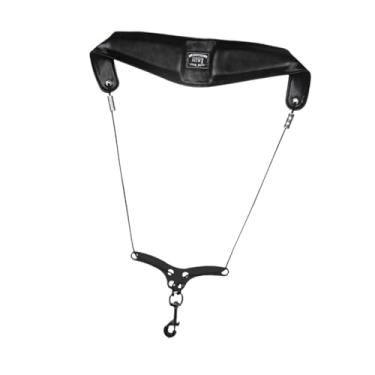 Imagem de Deevoka Alça de ombro para saxofone, alça de pescoço para sax, portátil, confortável, alça para instrumento de, para saxofone alto tenor, Preto