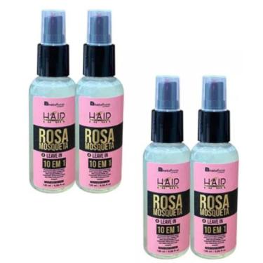 Imagem de FINALIZADOR LEAVE IN ROSA MOSQUETA  10 EM 1 120ml  NATUFLORES Kit 4und