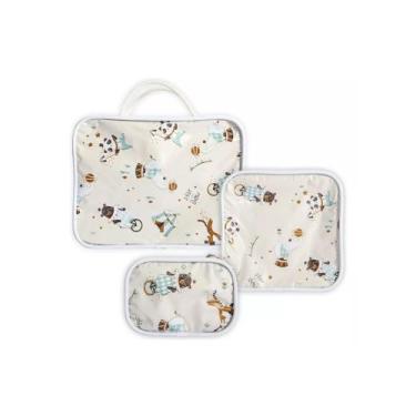 Imagem de Kit Nécessaire Feminina Masculina Bebê Organizador De Mala Circus - BE