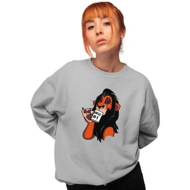 Imagem de Moletom Gola Redonda Tio 01 Leão Uncle 01  - T SETE CUSTOM, Cinza, G