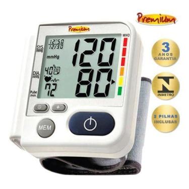 Imagem de Aparelho Medidor De Pressão Digital Automático Pulso - Premium