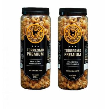 Imagem de 2x Torresmo Pururuca Premium Porccino - 170g