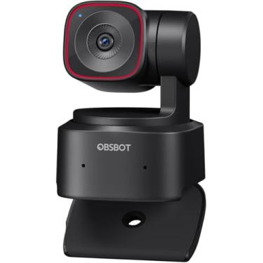 Imagem de OBSBOT Tiny 2 Lite 4K Webcam PC, câmera de streaming PTZ com rastreamento IA e sensor 1/2", controle gestos HDR microfones webcam computador mesa laptop reunião videochamadas 4K@30fps / 1080@60fps