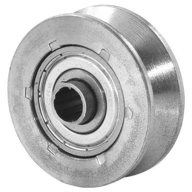 Imagem de Roldana para Portão 60mm 2.1/2 Cantoneira, de Ferro Fundido com Rolame