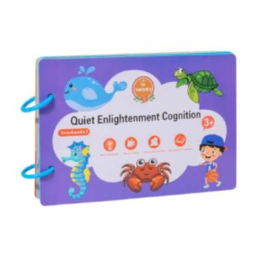 Imagem de Amagogo Adesivo livro mão olho coordenação atividade pasta livro cérebro teaser para bebês bebê 2 3 4 anos de idade presente das crianças, Estilo 2