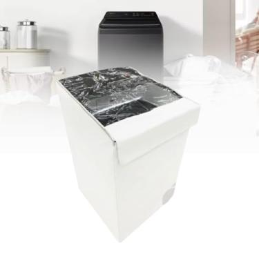 Imagem de CAPA PARA MÁQUINA DE LAVAR BRASTEMP 17KG BW17LTA TRANSPARENTE (BRANCO)