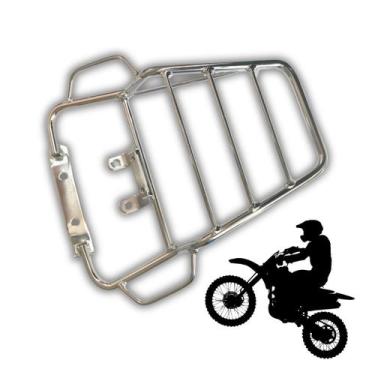 Imagem de Bagageiro Cromado Churrasqueira Compatível 150 2004 a 2008 moto - Prim