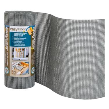 Imagem de Forro de prateleira EasyLiner Select Grip para gavetas e armários - fácil de instalar e cortar para caber - Forro de prateleira antiderrapante antiderrapante para gavetas de cozinha, banheiro,