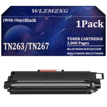 Imagem de WLZMZXG Cartucho de toner TN263 TN267 para impressora Brother compatível com Brother TN-263 TN-267 para usar com impressora HLL3270CDW DCPL3551CDW MFCL3750CDW MFCL3770CDW - preto