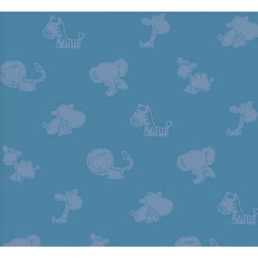 Imagem de Papel De Parede Safari Friends Infantil Azul Sf6226