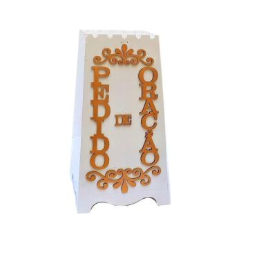 Imagem de Gazofilácio Pedidos De Oração Igreja Em Mdf Pintado Branco