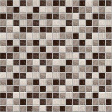 Imagem de Papel De Parede Pastilhas Tons De Marrom - 2,50x0,50m - NoBrand